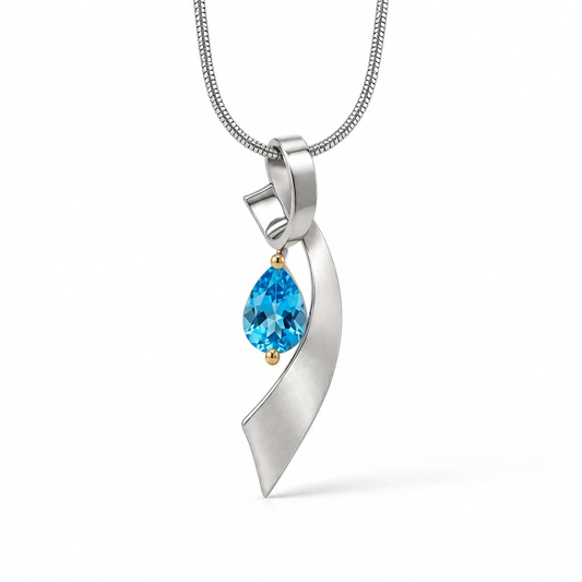 Artistic Gemstone Pendant in 925 Sterling Silver | P7321
