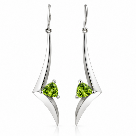 Modern Fashion Earrings in 925 Sterling Silver | E9308