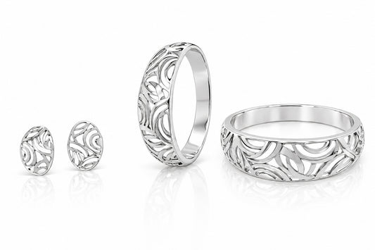 Sterling silver bracelet by Joryel Vera, style BA1005 - view 2