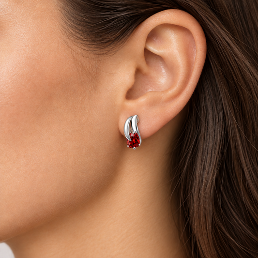 Small is Beautiful Gemstone Earrings in 925 Sterling Silver | E7360
