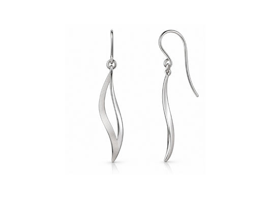 High Polish Silver Earrings in 925 Sterling Silver | E9332