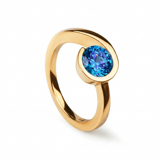 Gemstone Stack Ring in 925 Sterling Silver | R4285/S