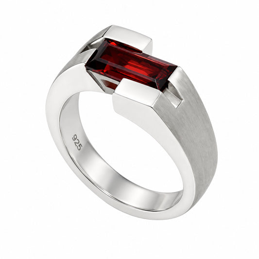 Amethyst and Blue Topaz ring in sterling silver by Joryel Vera, style R6979 - view 2