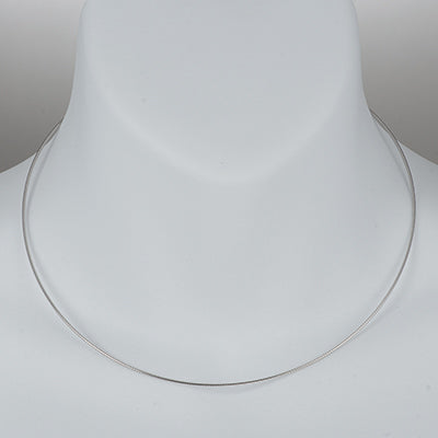 Sterling silver neck wire by Joryel Vera, style JV2817 - view 3
