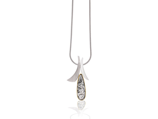 Quartz pendant in sterling silver by Joryel Vera, style P7357 - view 2