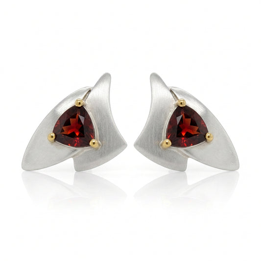Amethyst and Blue Topaz earrings in sterling silver by Joryel Vera, style E7823 - view 2