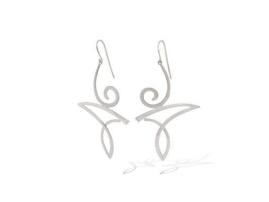Sterling silver earrings by Joryel Vera, style E9833 - view 2