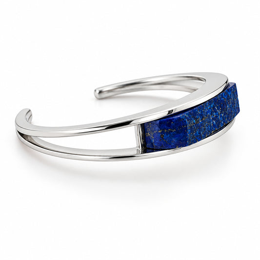 Lapis Lazuli bracelet in sterling silver by Joryel Vera, style B1969