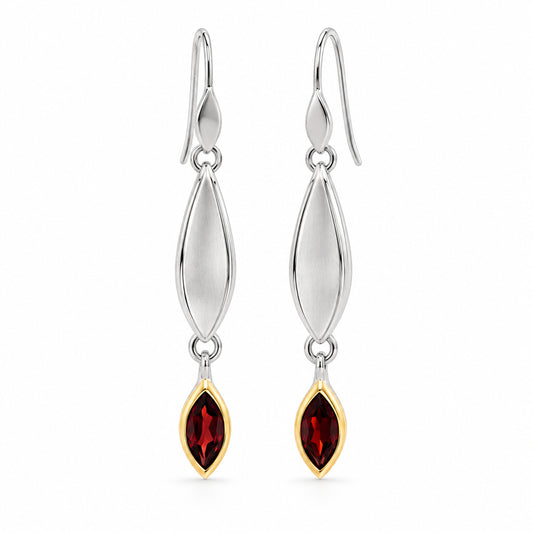 Amethyst and Blue Topaz earrings in sterling silver by Joryel Vera, style E9344 - view 4