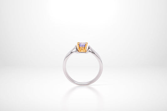 Opal and Garnet ring in sterling silver by Joryel Vera, style R7405 - view 2