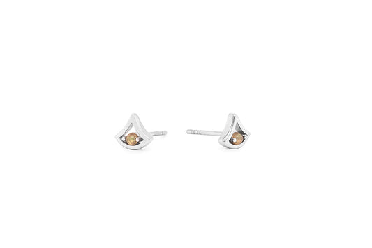 Blue Topaz and Emerald earrings in sterling silver by Joryel Vera, style E3940 - view 11