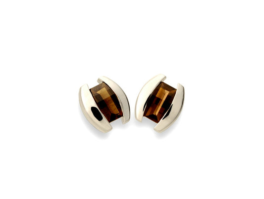 Amethyst and Blue Topaz earrings in sterling silver by Joryel Vera, style E5430 - view 3