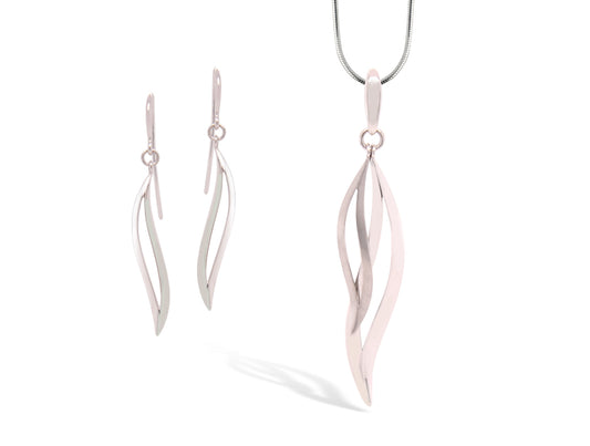 Sterling silver jewelry set by Joryel Vera, style SET410 - view 2