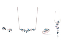 Load image into Gallery viewer, Blue Topaz and London Blue Topaz jewelry set in sterling silver by Joryel Vera, style SET433 - view 2