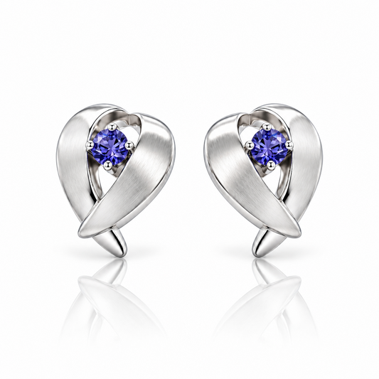 Angel Wings Gemstone Earrings in 925 Sterling Silver | E5451