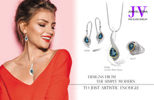 Load image into Gallery viewer, London Blue Topaz and Sky Blue Topaz jewelry set in sterling silver by Joryel Vera, style SET416