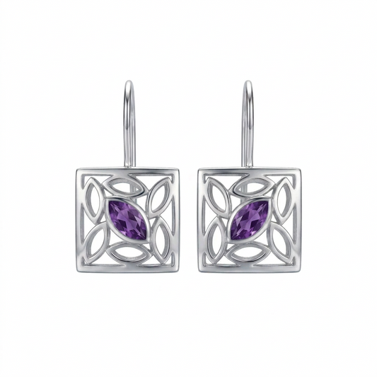 Floral Filigree Earrings in 925 Sterling Silver | E4548