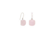 Load image into Gallery viewer, Blue Calcite and Rose Quartz earrings in sterling silver by Joryel Vera