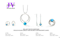 Load image into Gallery viewer, Amethyst and Blue Topaz jewelry set in sterling silver by Joryel Vera - view 2
