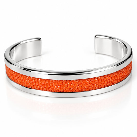 Stingray Texture Bracelet in 925 Sterling Silver | BA990