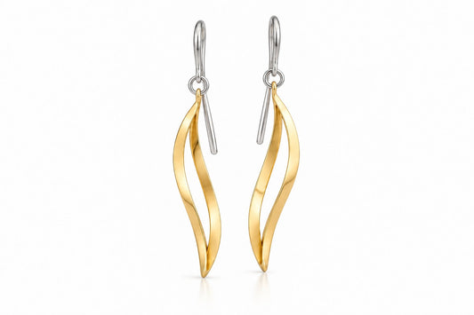 High Polish Silver Earrings in 925 Sterling Silver | E9332