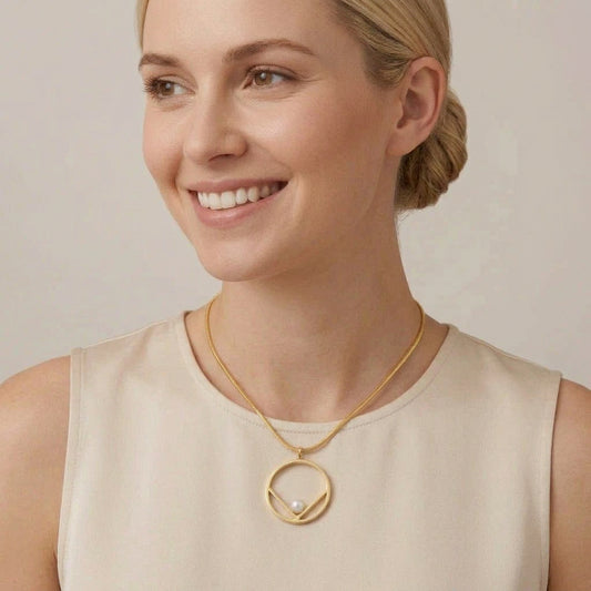 Modern Pearl Pendant  | P14499
