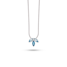 Load image into Gallery viewer, Sky Blue Topaz and Blue Topaz pendant in sterling silver by Joryel Vera, style P3842