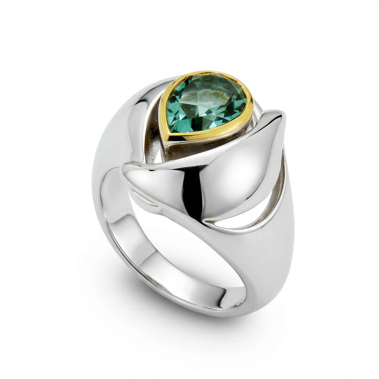 Artistic Gemstone Ring in 925 Sterling Silver | R6127