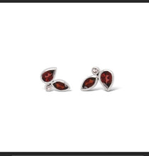 Load image into Gallery viewer, Garnet and Iolite earrings in sterling silver by Joryel Vera, style E4304 - view 3