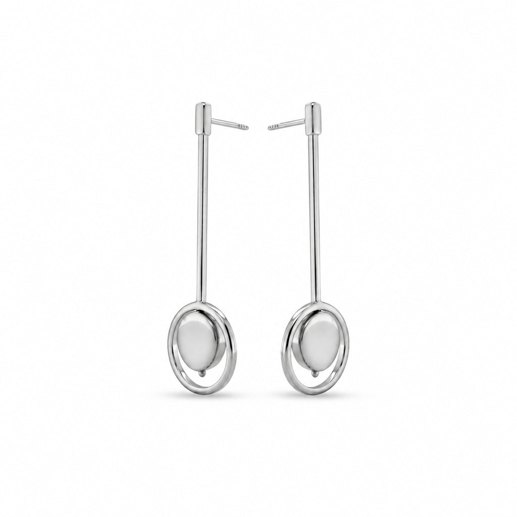Silver &Gold Plated Earring E18819