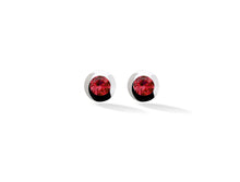 Load image into Gallery viewer, Amethyst and Blue Topaz earrings in sterling silver by Joryel Vera, style E4110 - view 5