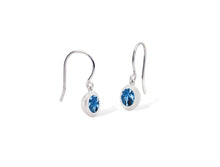 Load image into Gallery viewer, Amethyst and Iolite earrings in sterling silver by Joryel Vera, style E4113
