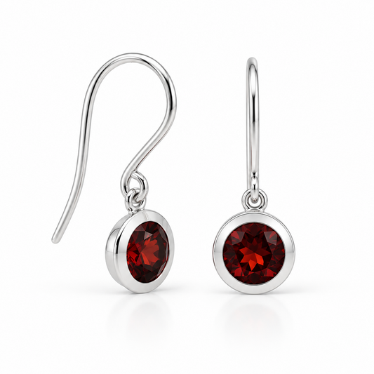 Amethyst and Iolite earrings in sterling silver by Joryel Vera, style E4113 - view 3