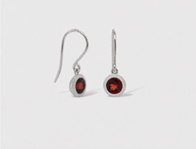 Load image into Gallery viewer, Amethyst and Iolite earrings in sterling silver by Joryel Vera, style E4113 - view 3