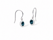 Load image into Gallery viewer, Amethyst and Iolite earrings in sterling silver by Joryel Vera, style E4113 - view 5