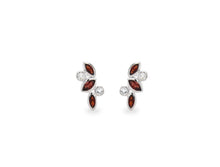 Load image into Gallery viewer, Amethyst and Blue Topaz earrings in sterling silver by Joryel Vera, style E4205 - view 5