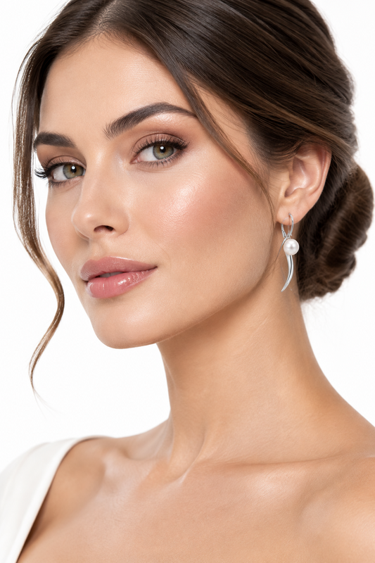 Elegant & Innovative Pearl Earrings in 925 Sterling Silver | E9325