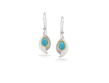 Load image into Gallery viewer, Citrine and Green Amethyst earrings in sterling silver by Joryel Vera, style E9285