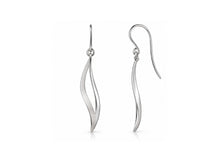 Load image into Gallery viewer, High Polish Silver Drop Earrings in 925 Sterling Silver | E9319