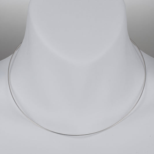 Jv-2815-16" Silver Omega Cable Chain in 925 Sterling Silver