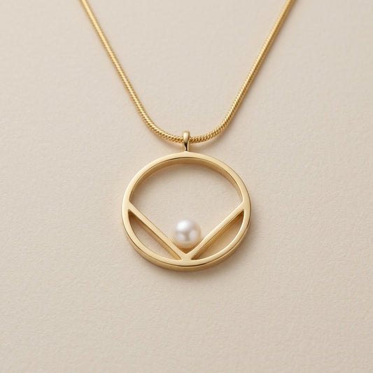 Modern Pearl Pendant  | P14499