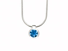 Load image into Gallery viewer, Amethyst and Blue Topaz pendant in sterling silver by Joryel Vera, style P3992 - view 3