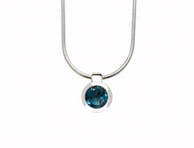 Load image into Gallery viewer, Amethyst and Blue Topaz pendant in sterling silver by Joryel Vera, style P3992 - view 6