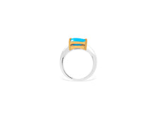 Load image into Gallery viewer, Amethyst and Blue Topaz ring in sterling silver by Joryel Vera, style R6976 - view 11
