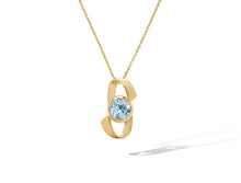 Load image into Gallery viewer, Amethyst and Blue Topaz pendant in sterling silver by Joryel Vera, style P7314 - view 2