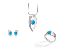 Load image into Gallery viewer, Amethyst and Blue Topaz jewelry set in sterling silver by Joryel Vera - view 2