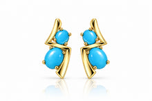 Load image into Gallery viewer, E3999 Abstract Turquoise Earring