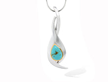 Load image into Gallery viewer, Amethyst and Citrine pendant in sterling silver by Joryel Vera, style P6546