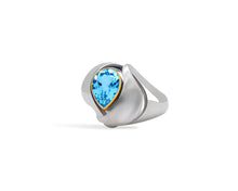 Load image into Gallery viewer, Citrine and Green Amethyst ring in sterling silver by Joryel Vera, style R6127 - view 4