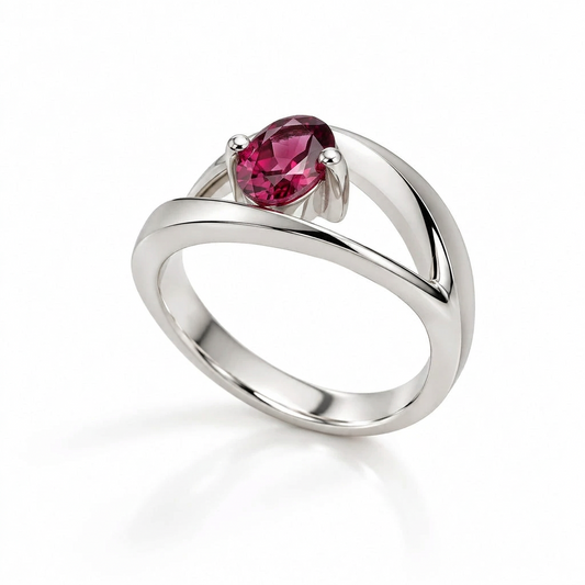 Oval Gemstone Ring in 925 Sterling Silver | R6986
